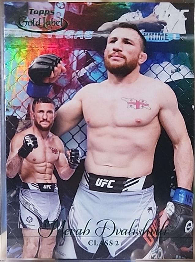 Merab Dvalishvili 2024 Topps Gold Label UFC Base Class II #1 Green
