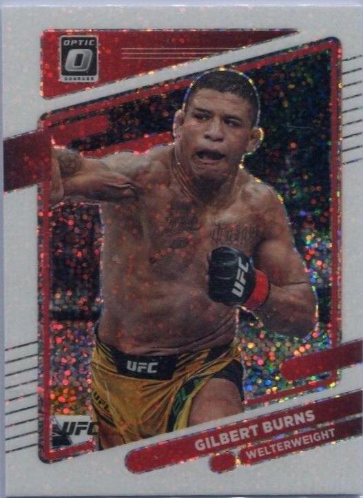 Gilbert Burns 2022 Panini Donruss Optic UFC Base #82 White Sparkle