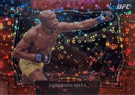 Anderson Silva 2023 Panini Select UFC Octagonside #214 Red Disco