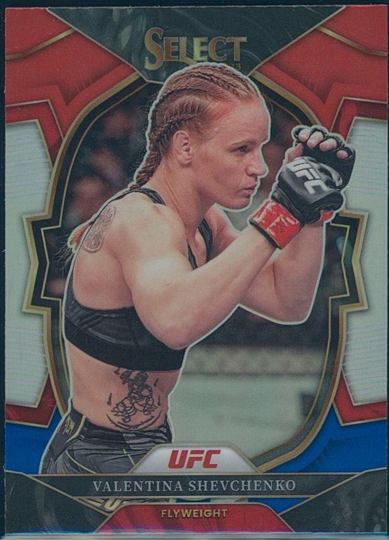Valentina Shevchenko 2023 Panini Select UFC Concourse #5 Red Blue Prizm