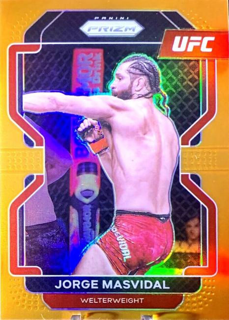 Jorge Masvidal 2022 Panini Prizm UFC Base #116 Orange