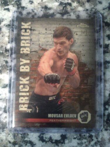 Movsar Evloev 2024 Topps Chrome UFC Brick by Brick #BYB-8 Superfractor