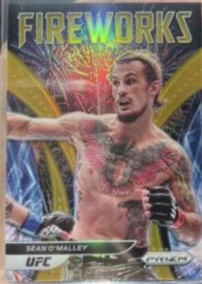 Sean O'Malley 2022 Panini Prizm UFC Fireworks #9 Gold