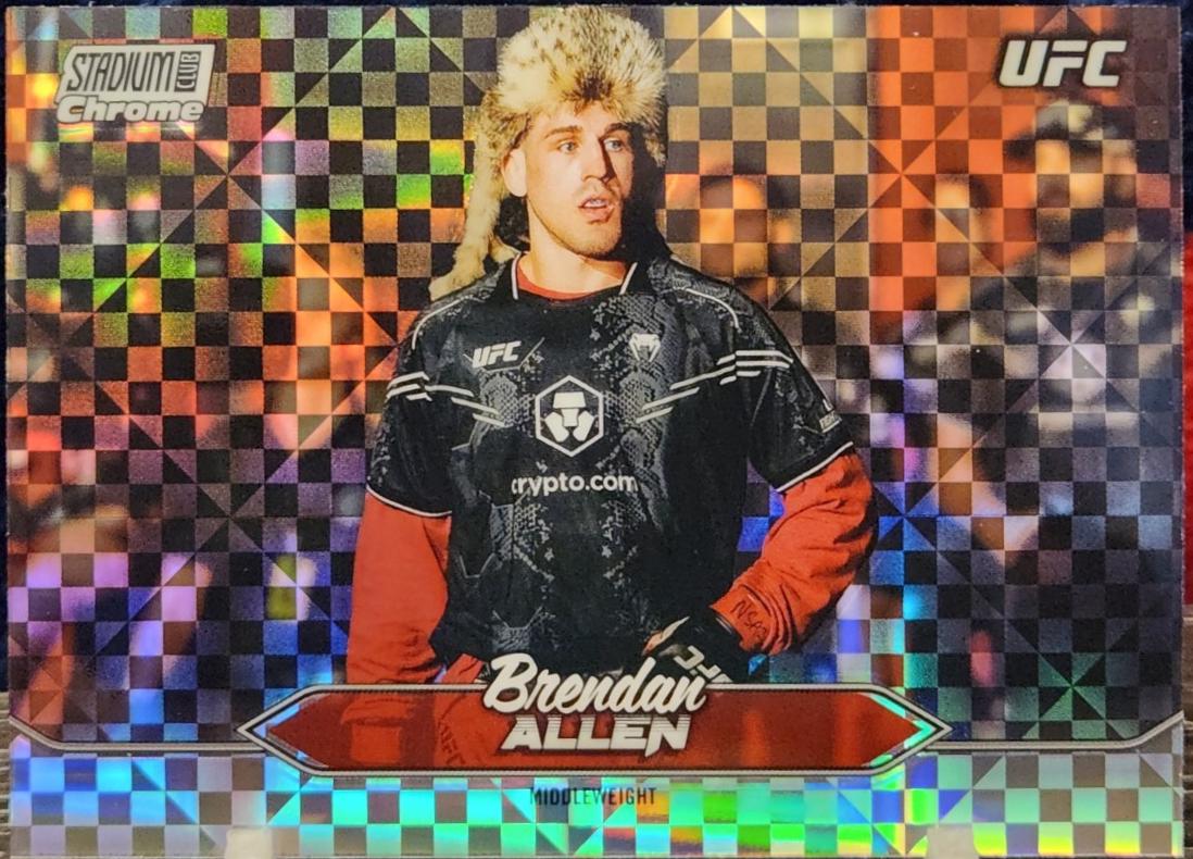 Brendan Allen 2025 Topps Stadium Club UFC Base Chrome #C-111 X-Fractor