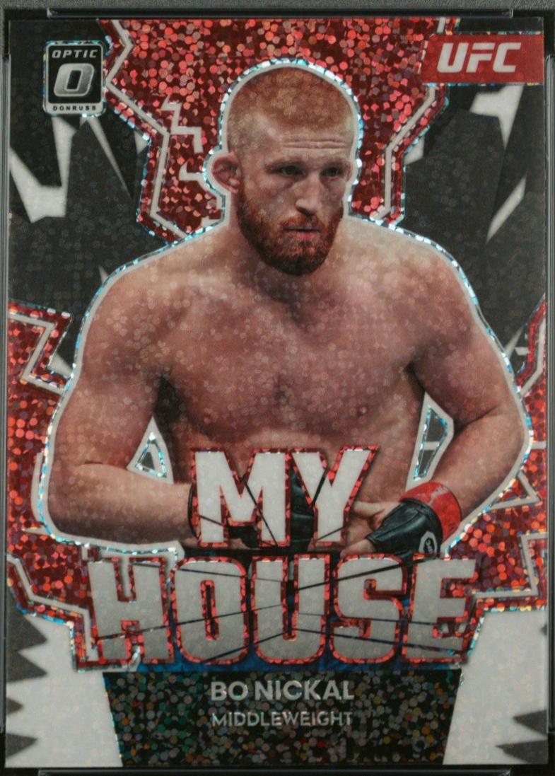 Bo Nickal 2023 Panini Donruss Optic UFC My House #20 White Sparkle
