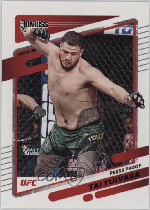 Tai Tuivasa 2022 Panini Donruss UFC Base #200 Press Proof Purple
