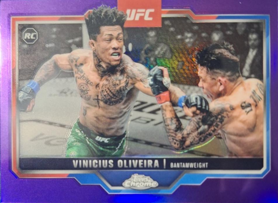 Vinicius Oliveira 2025 Topps Chrome UFC Base #9 Purple Refractor