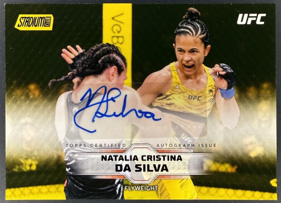 Natalia Silva 2026 Topps Stadium Club UFC Base Autographs #BAV-NCS Yellow