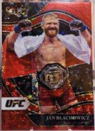 Jan Błachowicz 2021 Panini Select UFC Octagonside #225 Red Disco