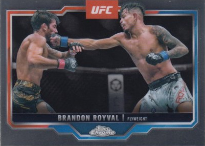 Brandon Royval 2025 Topps Chrome UFC Base #152 Red RayWave
