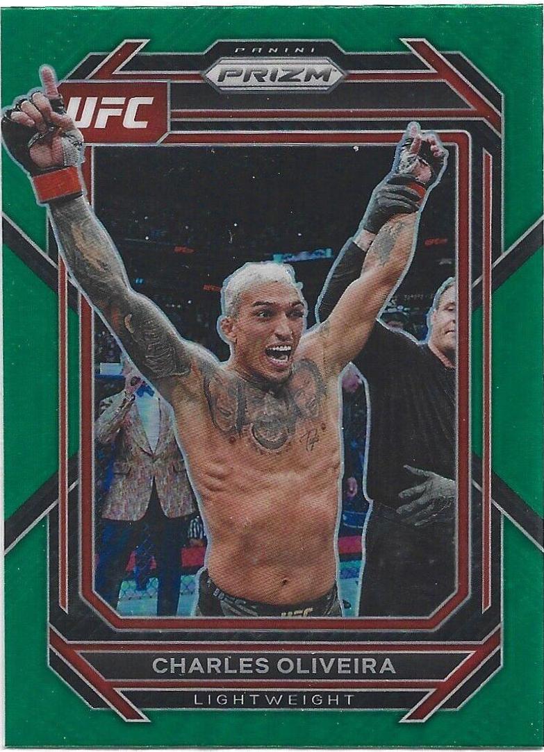 Charles Oliveira 2023 Panini Prizm UFC Base #183 Green