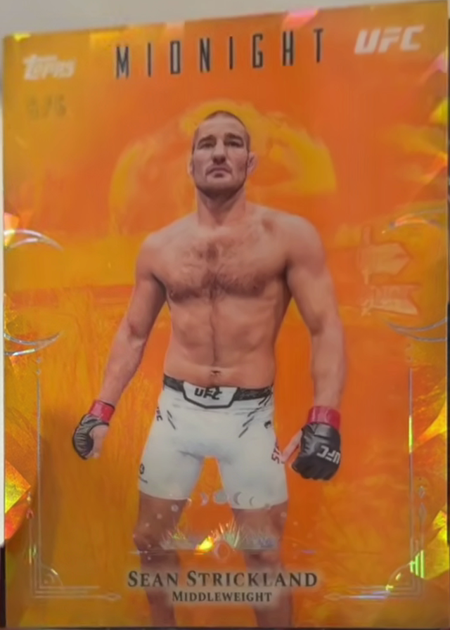 Sean Strickland 2026 Topps Midnight UFC Base #47 Midnight