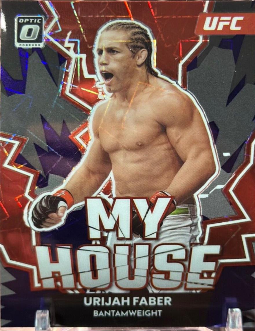 Urijah Faber 2023 Panini Donruss Optic UFC My House #25 Purple Velocity