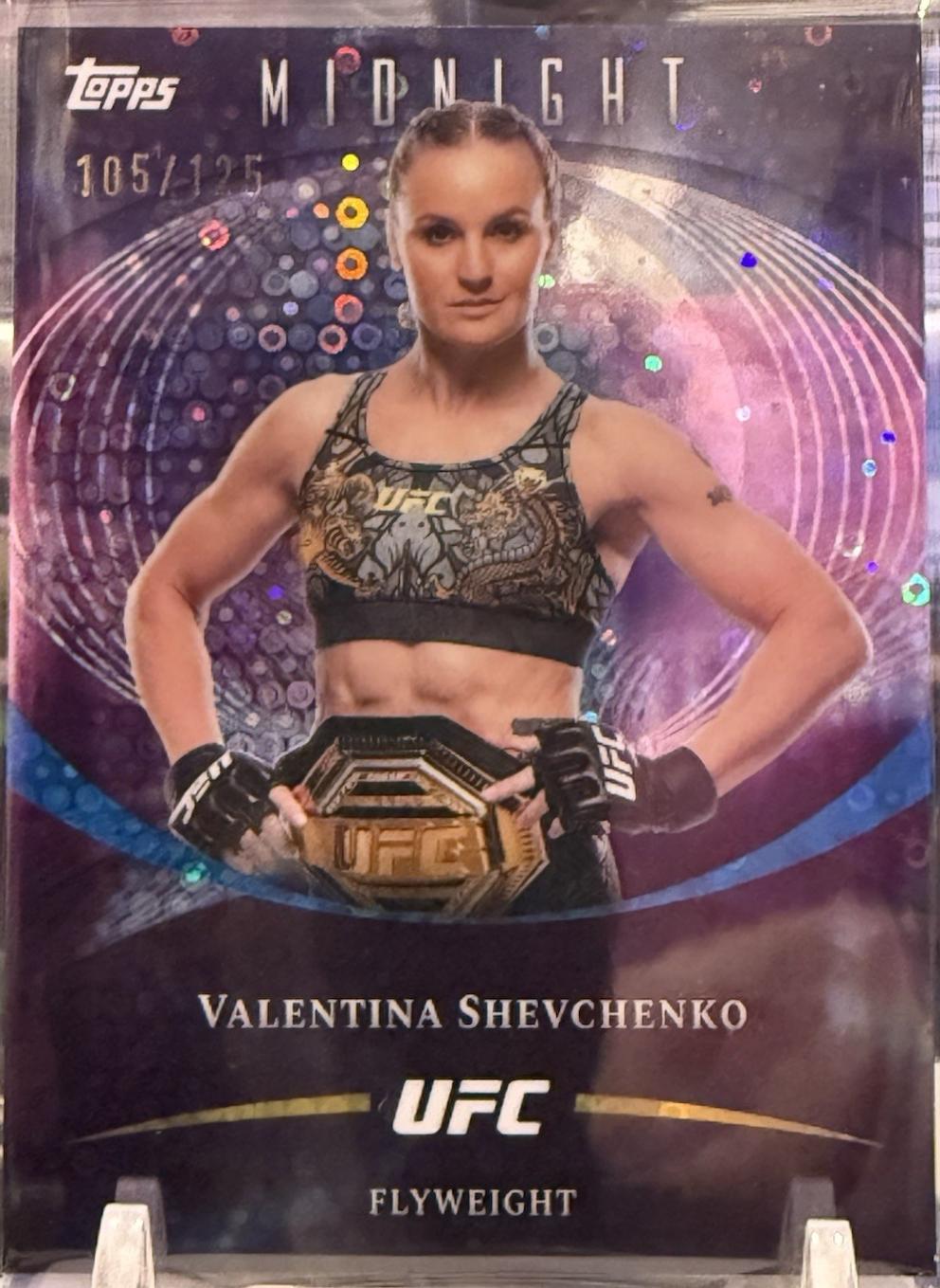 Valentina Shevchenko 2026 Topps Midnight UFC Base #70 Morning