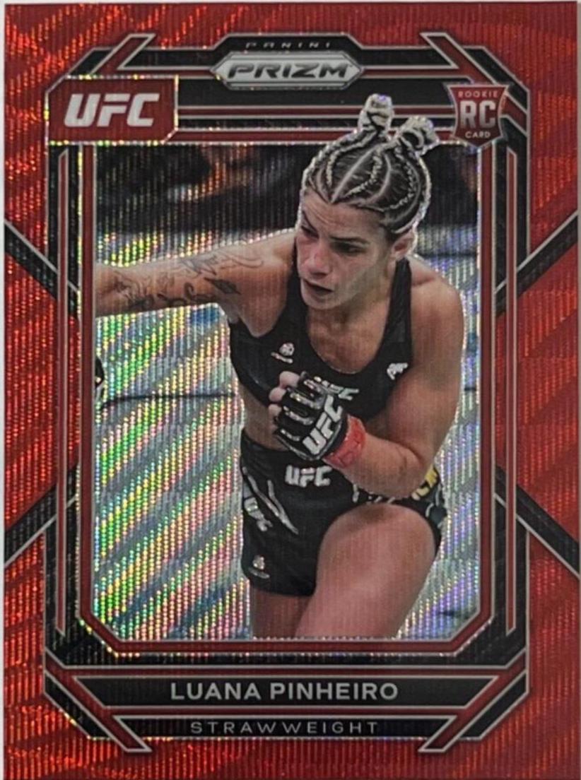Luana Pinheiro 2023 Panini Prizm UFC Base #170 Ruby Wave