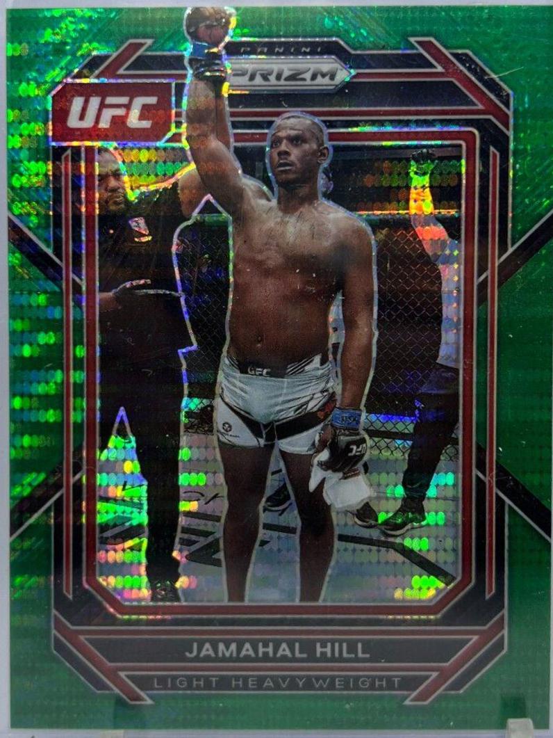 Jamahal Hill 2023 Panini Prizm UFC Base #119 Green Pulsar