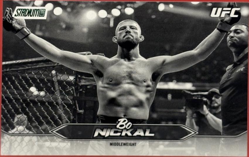 Bo Nickal 2025 Topps Stadium Club UFC Base #83 Black & White