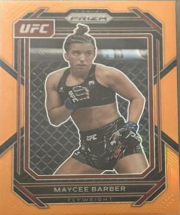 Maycee Barber 2023 Panini Prizm UFC Base #162 Orange