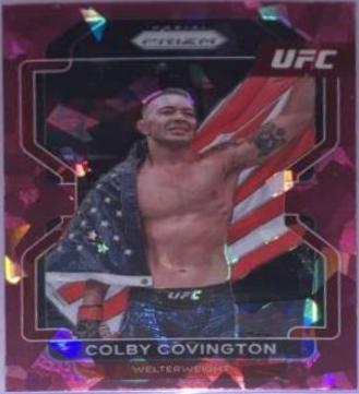 Colby Covington 2022 Panini Prizm UFC Base #121 Pink Ice