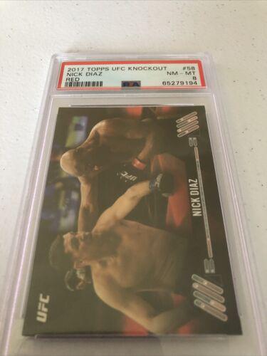 Nick Diaz 2017 Topps UFC Knockout Base #58 Red