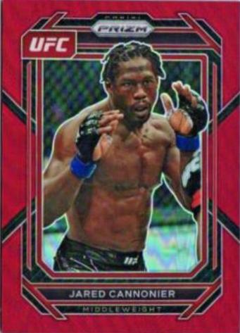 Jared Cannonier 2023 Panini Prizm UFC Base #129 Red