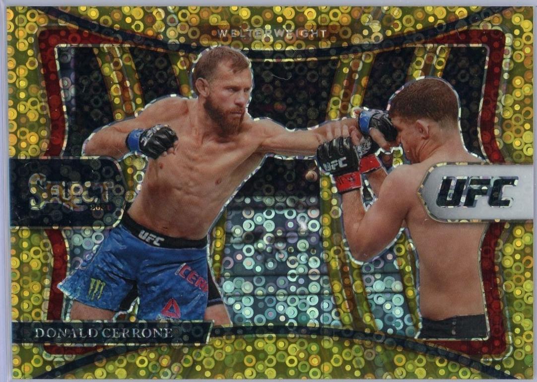 Donald Cerrone 2021 Panini Select UFC Premier Level #114 Gold Disco