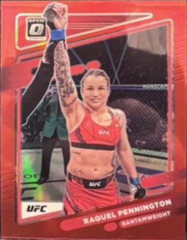 Raquel Pennington 2022 Panini Donruss Optic UFC Base #45 Red