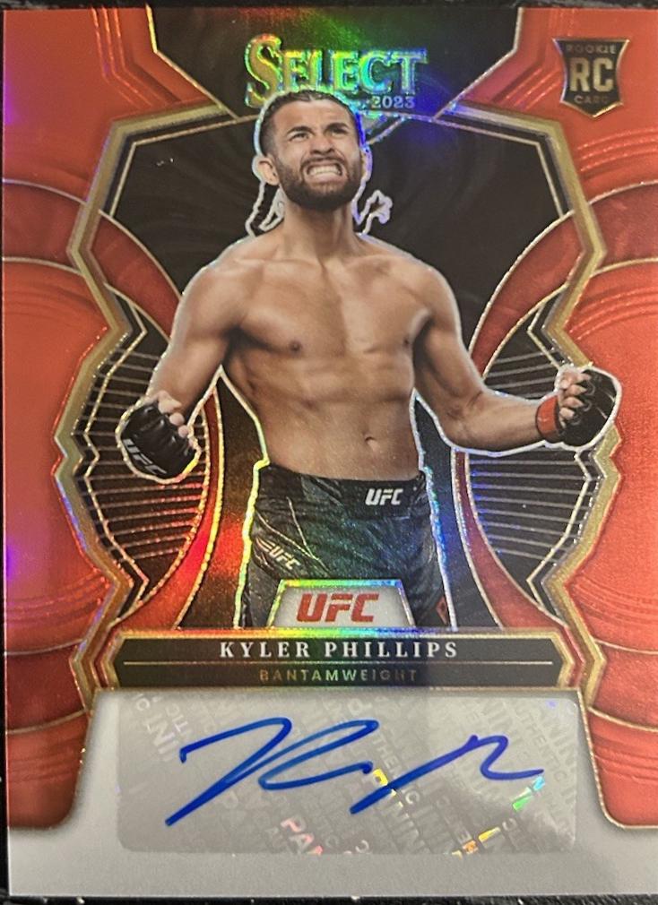 Kyler Phillips 2023 Panini Select UFC Rookie Signatures #14 Red