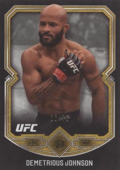 Demetrious Johnson 2017 Topps Museum Collection UFC Base #4 Gold