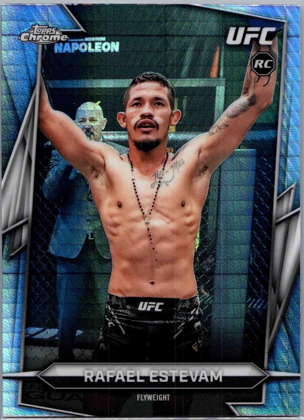 Rafael Estevam 2026 Topps Chrome UFC Base #22 Prism Refractor