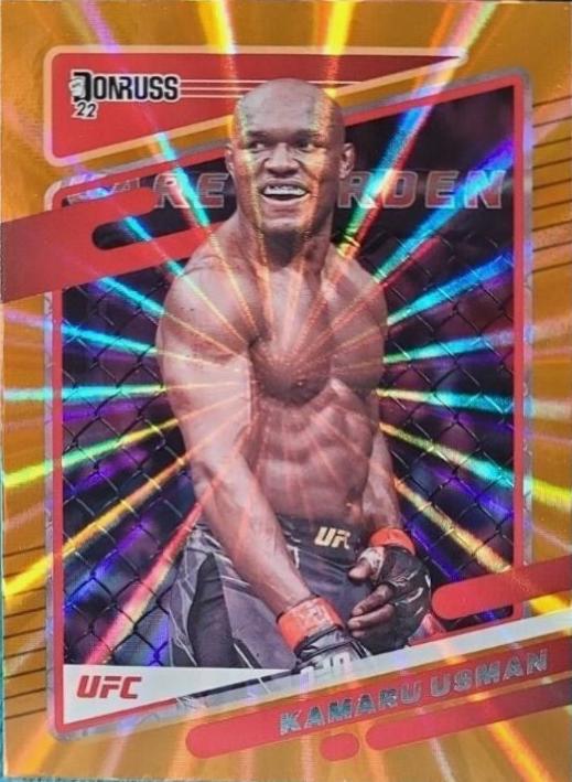 Kamaru Usman 2022 Panini Donruss UFC Base #72 Orange