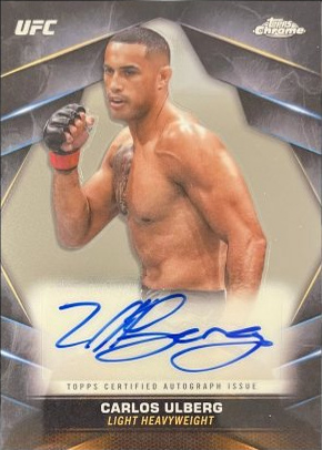 Carlos Ulberg 2024 Topps Chrome UFC Chrome Veteran Autographs #CVA-CUL Superfractor