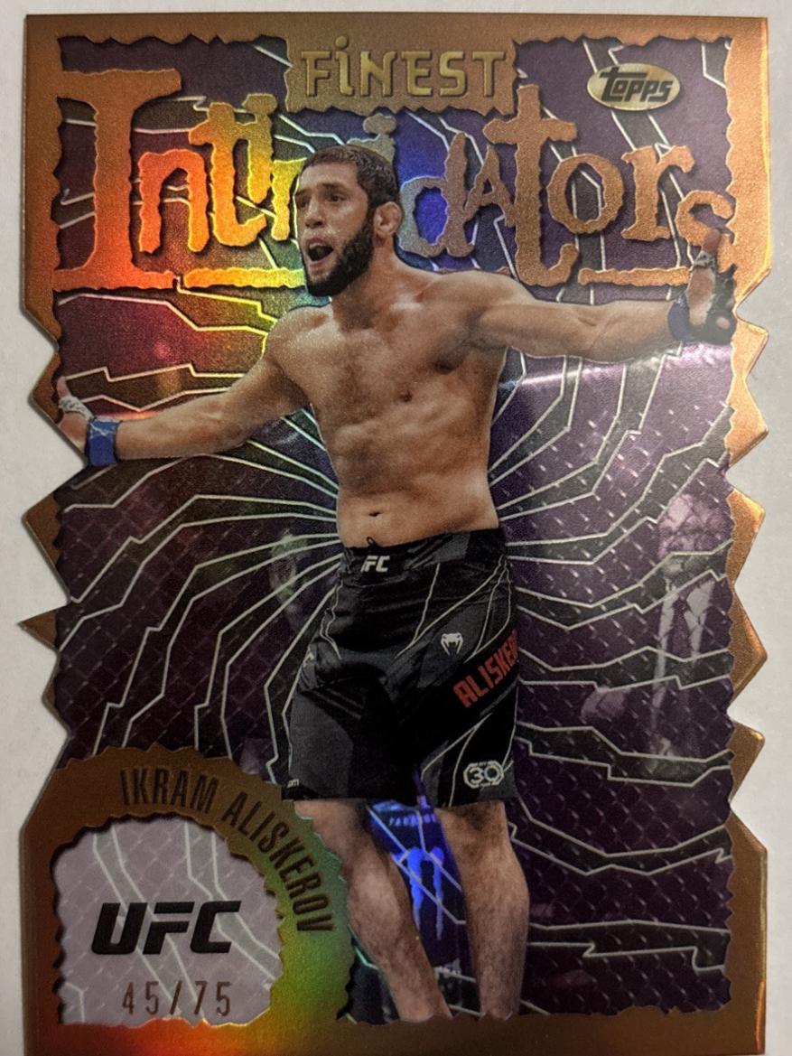 Ikram Aliskerov 2024 Topps Finest UFC Intimidators #INT-25 Die-Cut Refractor