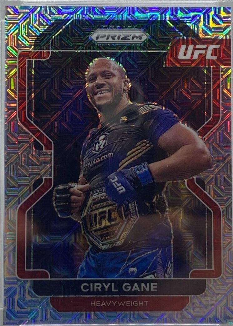 Ciryl Gane 2022 Panini Prizm UFC Fearless #21 Mojo