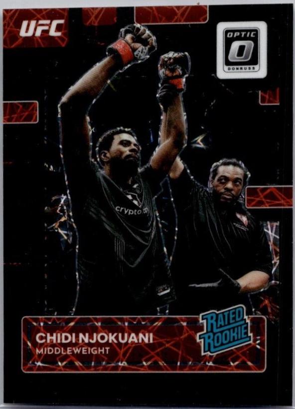 Chidi Njokuani 2023 Panini Donruss Optic UFC Base #102 Black Velocity