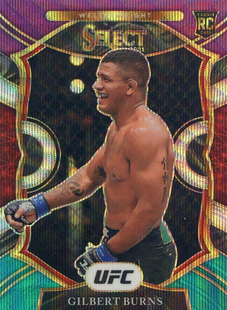 Gilbert Burns 2021 Panini Select UFC Concourse #34 Tri Color