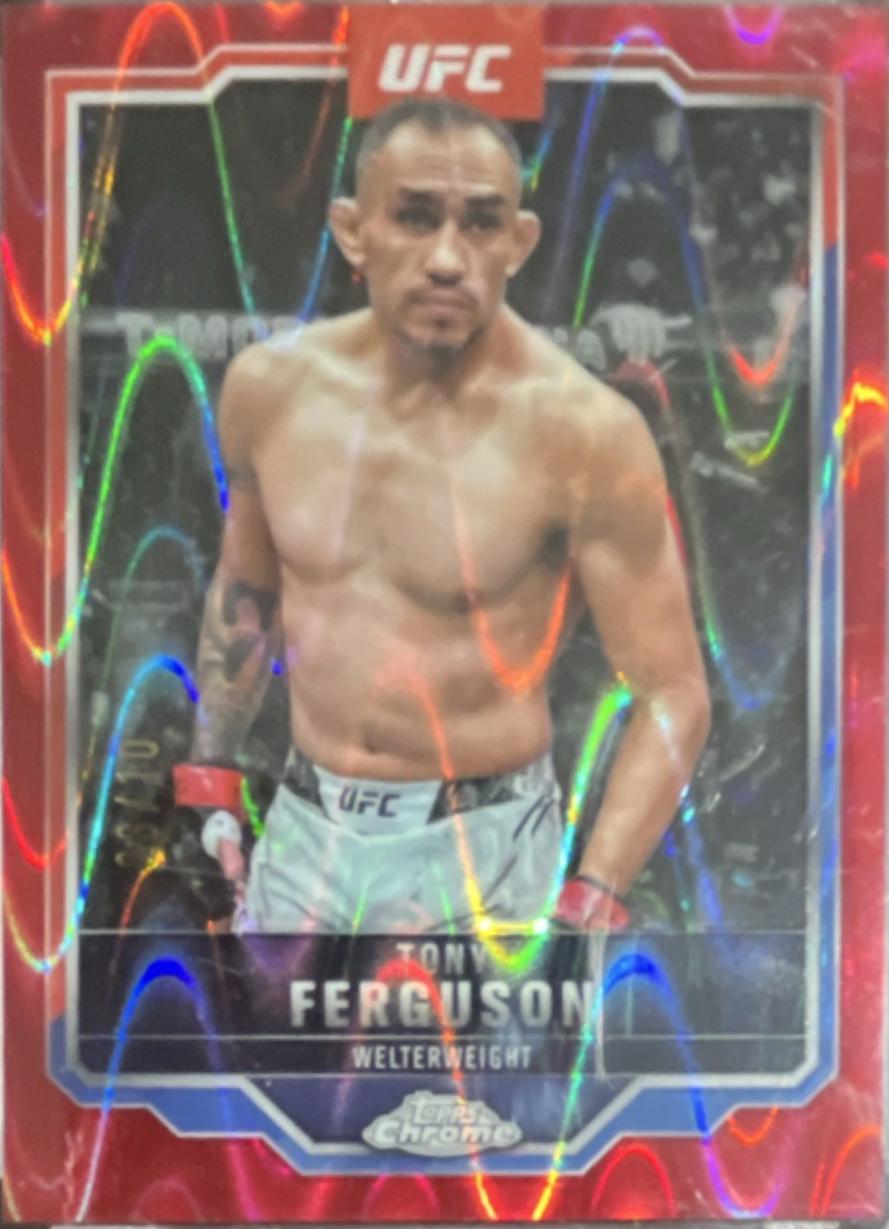 Tony Ferguson 2025 Topps Chrome Sapphire UFC Base Sapphire #171 Padparadscha Sapphire