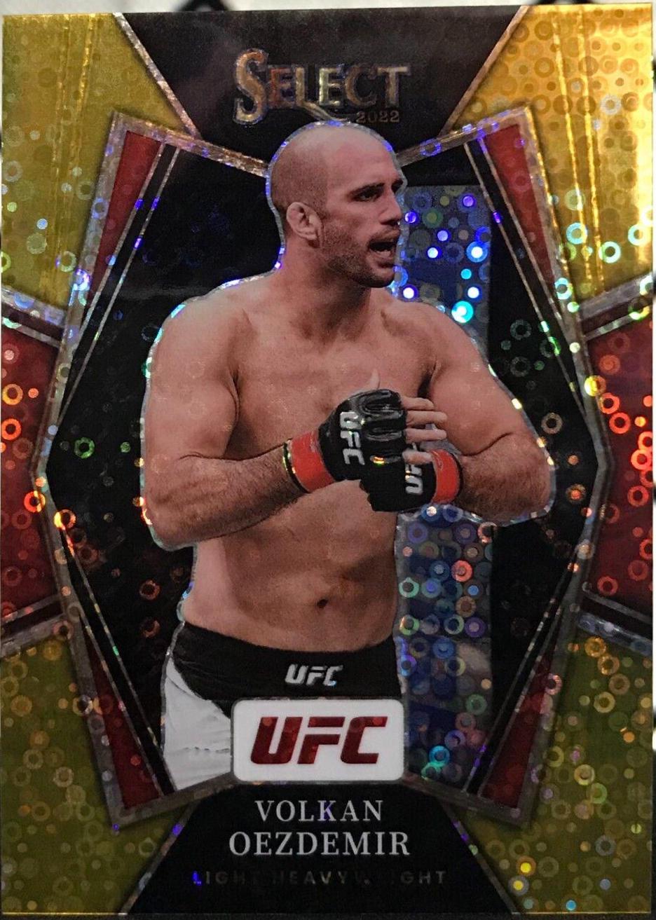 Volkan Oezdemir 2022 Panini Select UFC Premier Level #154 Gold Disco