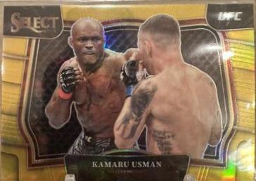 Kamaru Usman 2023 Panini Select UFC Mezzanine #344 Gold