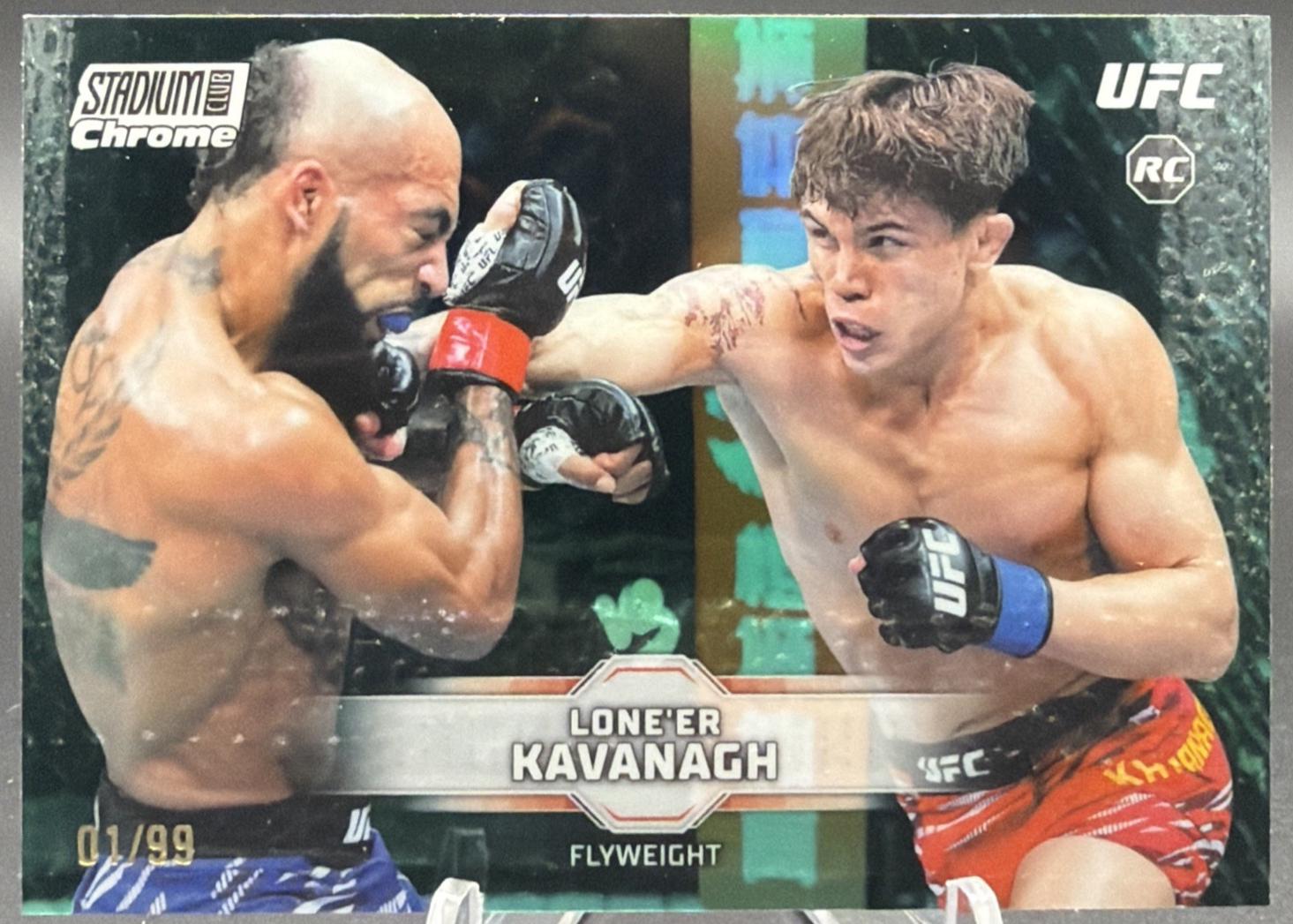 Lone'er Kavanagh 2026 Topps Stadium Club UFC Chrome Base #CB-138 Turquoise Refractor