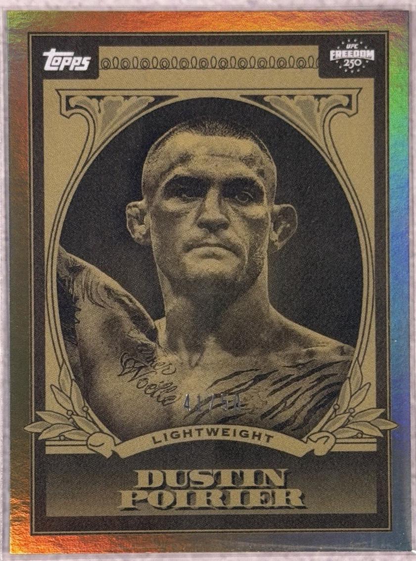 Dustin Poirier 2026 Topps UFC Freedom 250 UFC Dollar #UD-12 Gold
