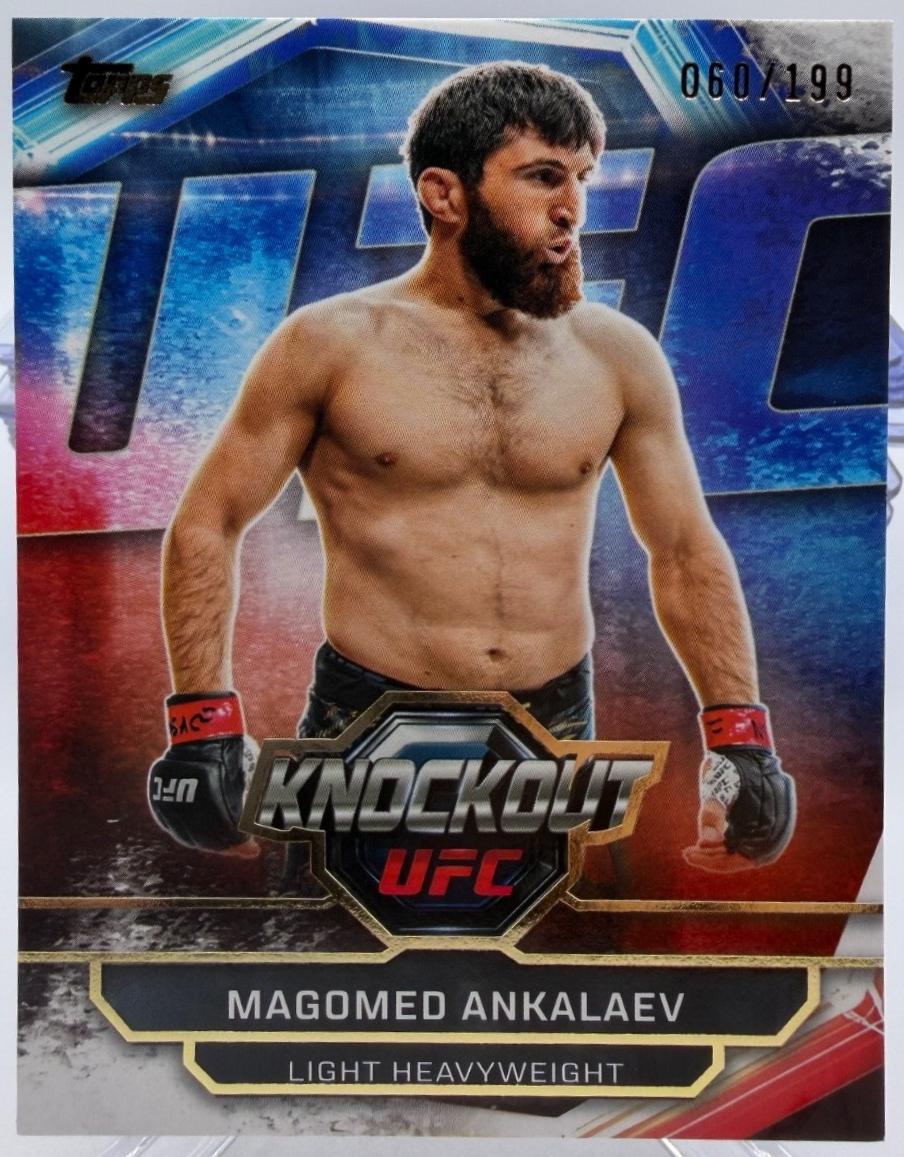 Magomed Ankalaev 2026 Topps Knockout UFC Base #11 Lime Green