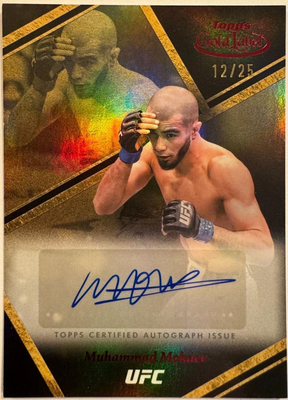 Muhammad Mokaev 2024 Topps Gold Label UFC Auric Autographs #AUA-MMV Red