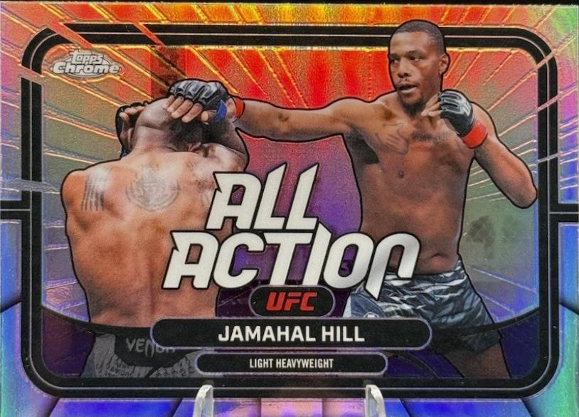 Jamahal Hill 2026 Topps Chrome UFC All-Action #AA-49 Refractor