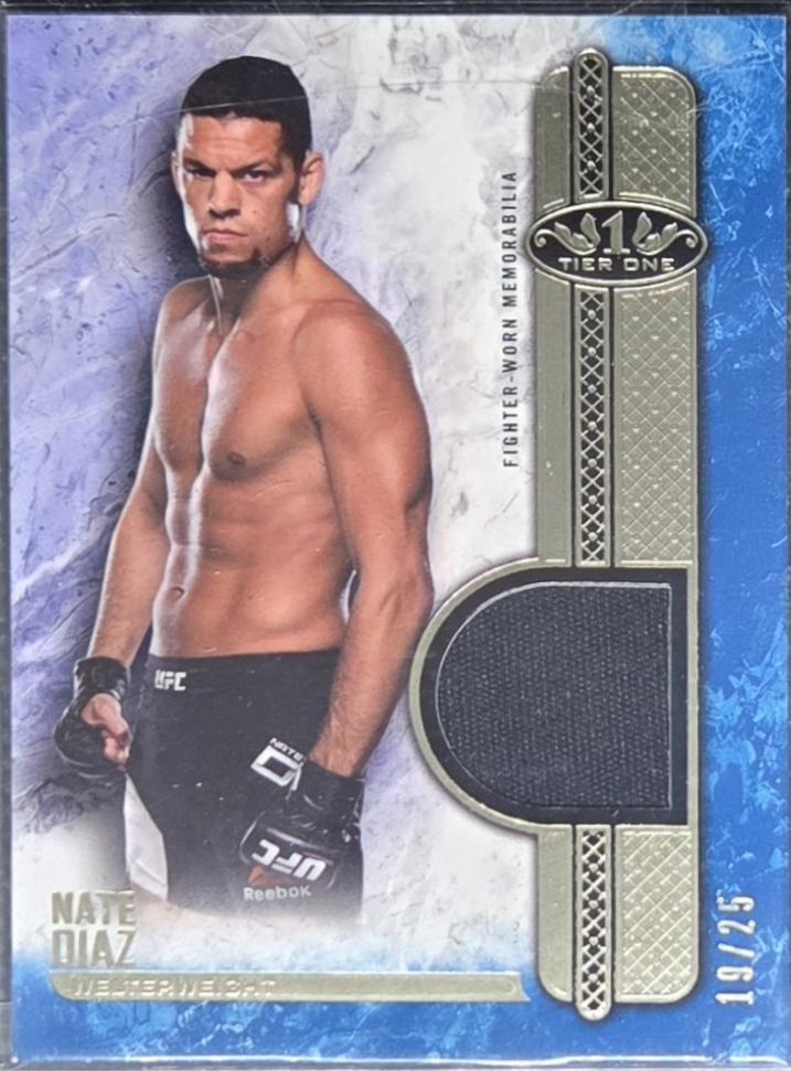 Nate Diaz 2017 Topps UFC Knockout Tier One Relics #T1R-ND Blue
