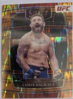 Chris Daukaus 2022 Panini Select UFC Concourse #79 Orange Flash