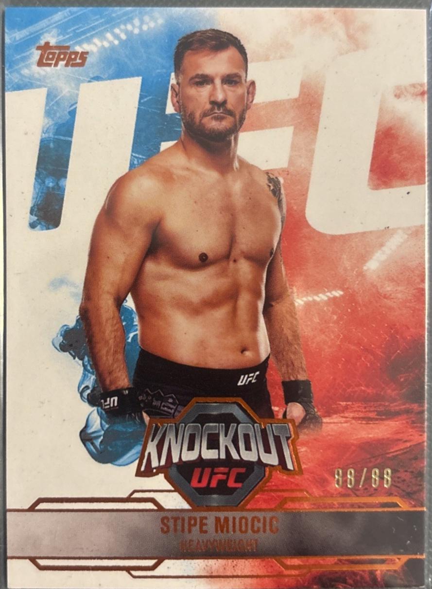 Stipe Miocic 2025 Topps Knockout UFC Base #3 Orange