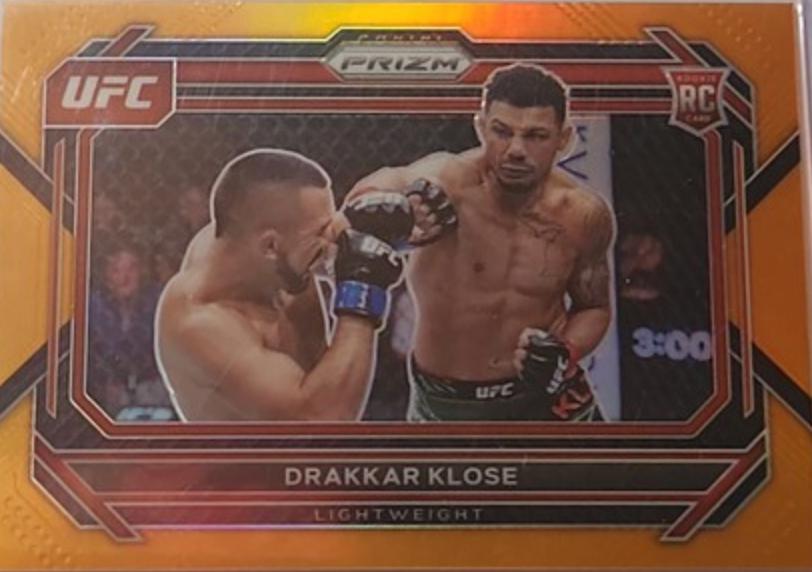 Drakkar Klose 2023 Panini Prizm UFC Base #100 Orange