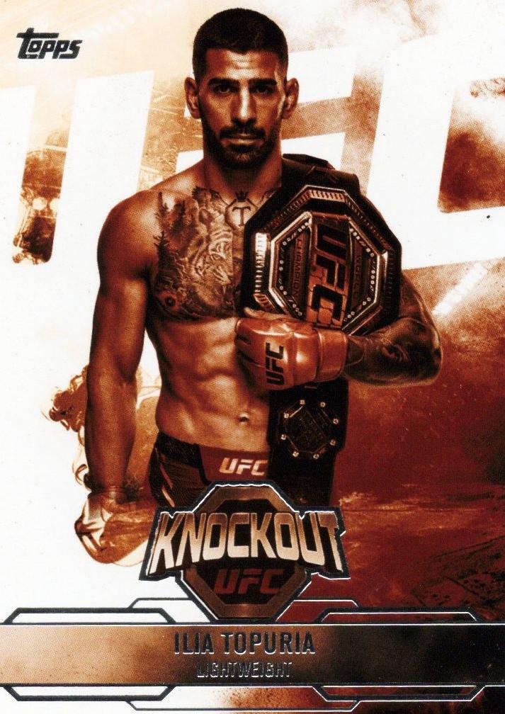 Ilia Topuria 2025 Topps Knockout UFC Base #69 Sepia