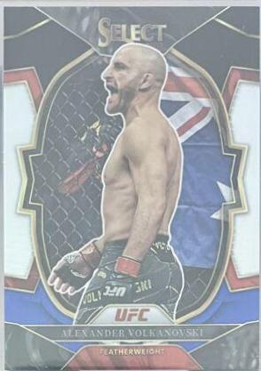 Alexander Volkanovski 2023 Panini Select UFC Concourse #38 Black Blue